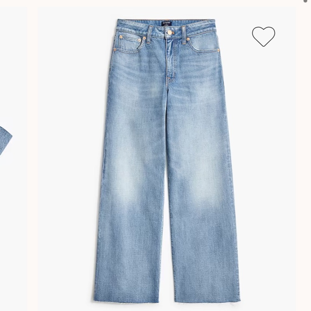 Curvy wide-leg cropped jean in all-day stretch